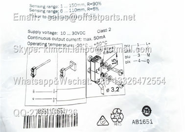 Sensor WTB2S-2N1151 1066113 10-30VDC for HD Offset Printing Machine Parts Replacement supplier